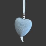 Silver heart pendant necklace