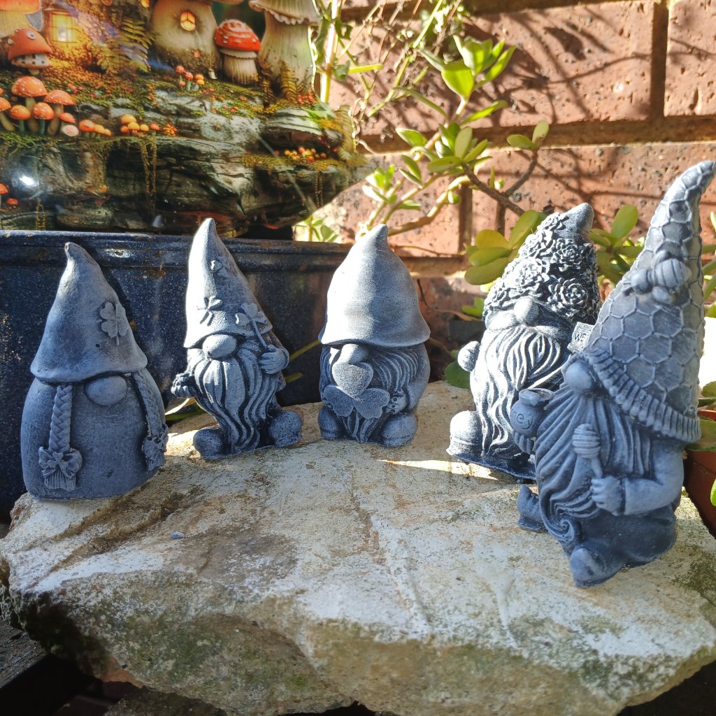 Set of 5 Mini Gnomes