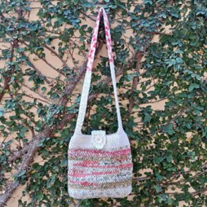 Plarn & Cotton Combo Bag