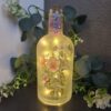 Floral Bottle Lamp with LED Fairy Lights