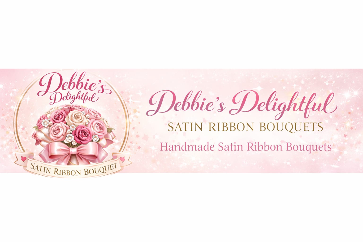 Debbie's Delightful Satin ribbon bouquet Debbie's Delightful Satin ribbon bouquet
