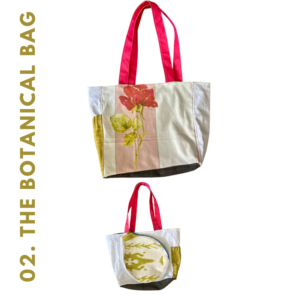 Botanical Bag (Green) with ShweShwe lining