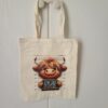 Highland Cow "Live Like Someone Left the Gate Open" Tote Bag