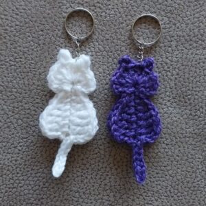 Whimsical Cat Keychain