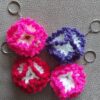 Rosy Ruffle Carnation Keychain