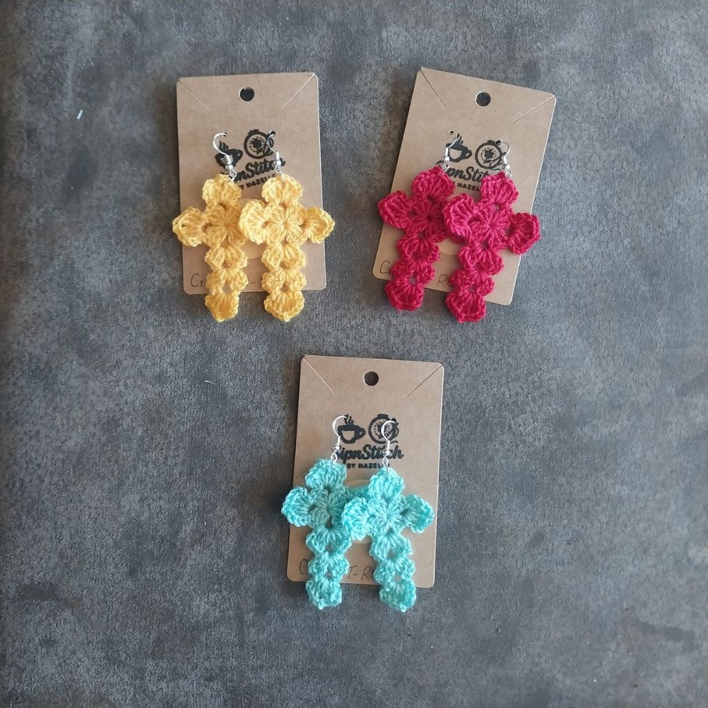 Jesus Cross Earrings