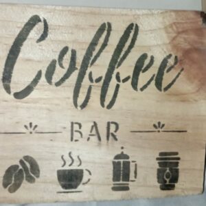 Coffee Bar Wooden Plaque