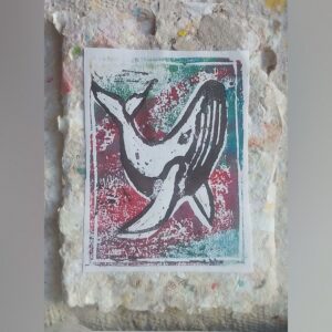 Handmade Linocut Cards (Mixed set of 5)