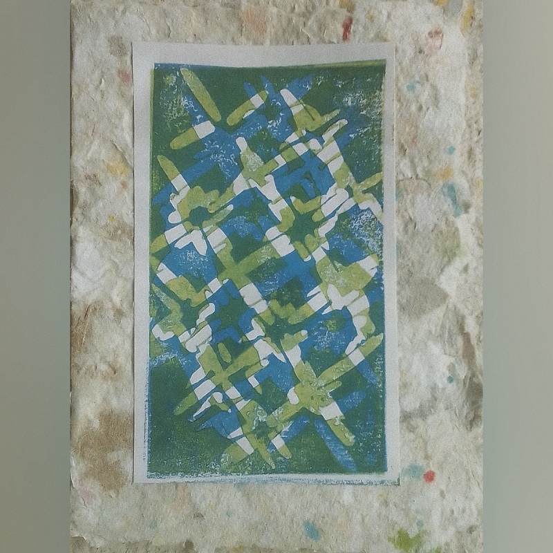 Handmade Linocut Cards (Mixed set of 5)