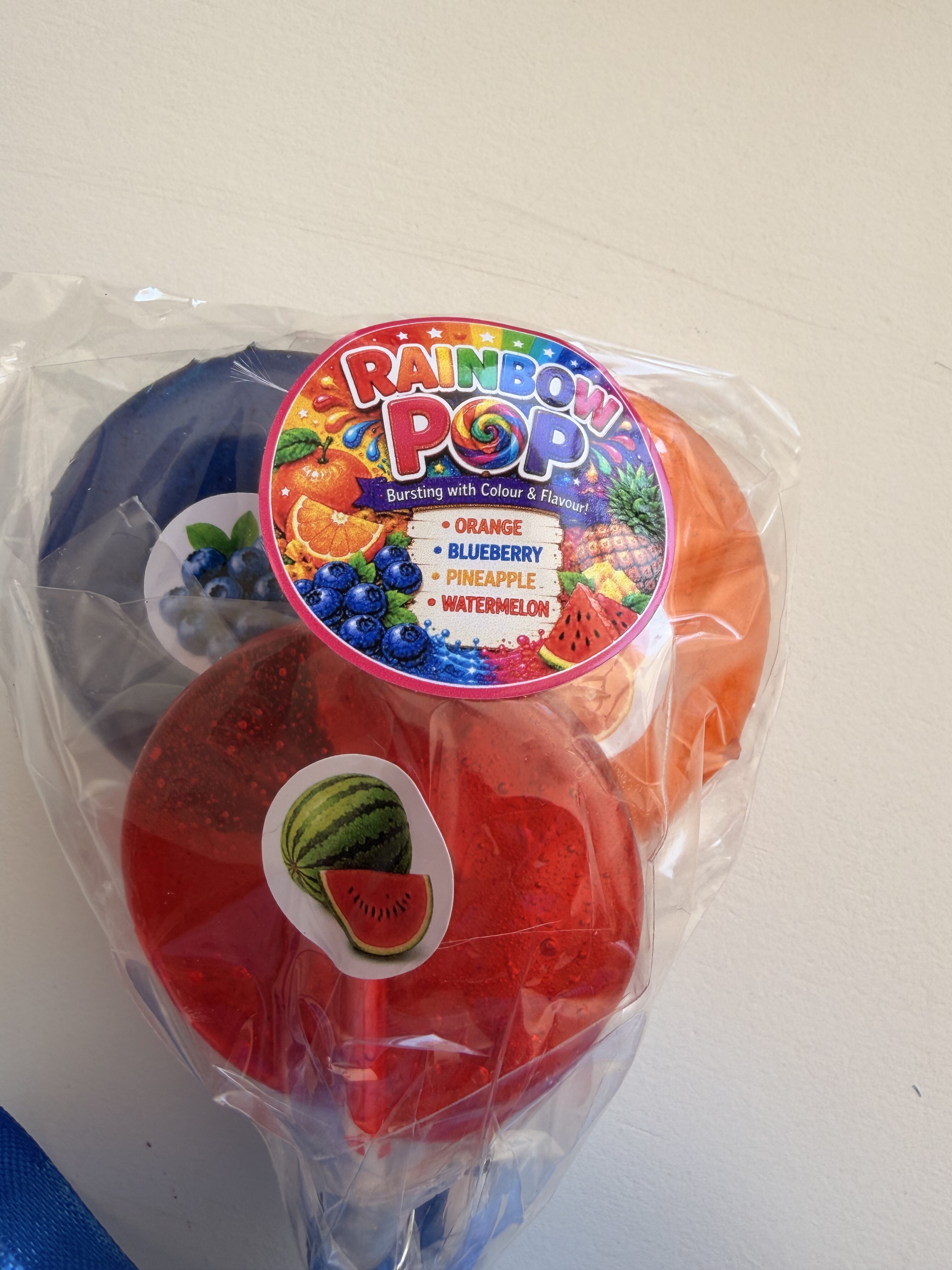 Rainbow Pop Gourmet Suckers (Set of 4)