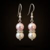 Willow Blush Pink and White Shell Pearl Earrings
