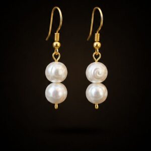 Gold-Tone Freshwater Pearl Drop Earrings