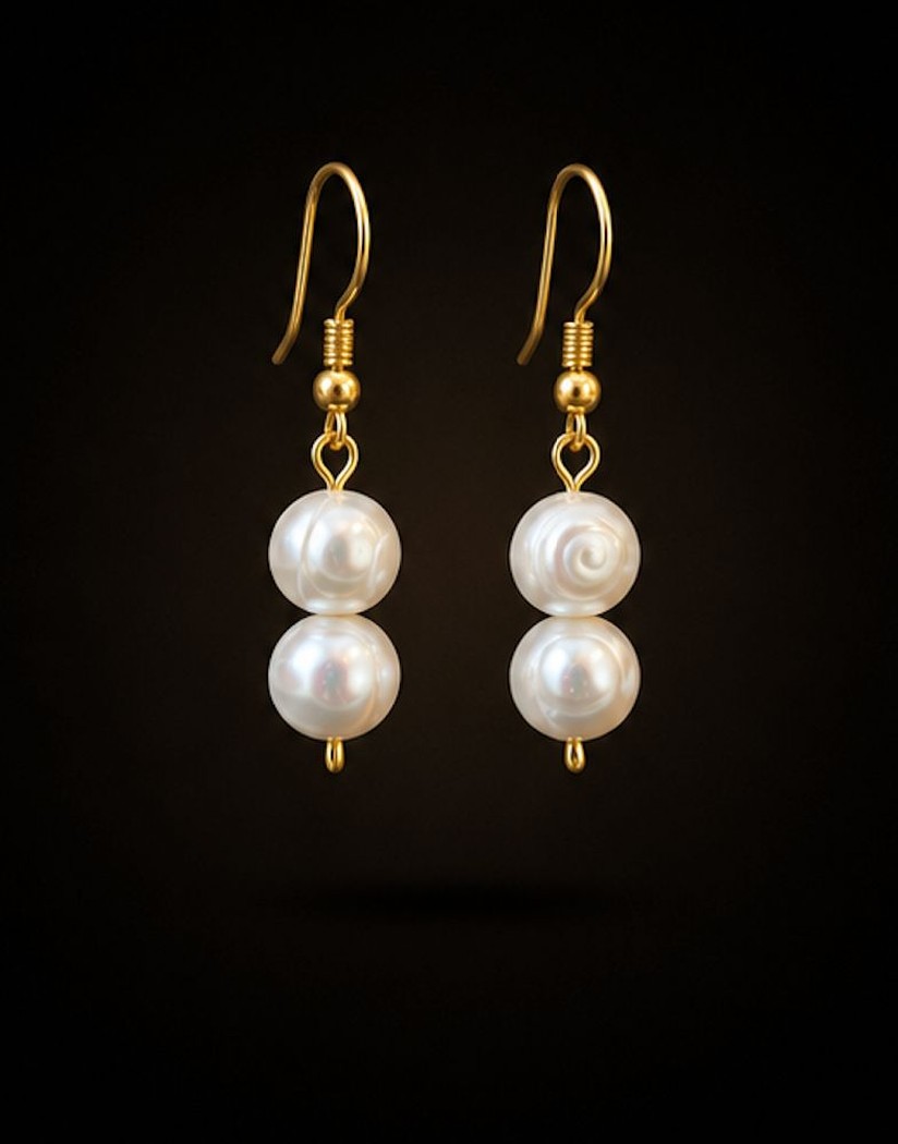 Gold-Tone Freshwater Pearl Drop Earrings