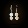 Mother-of-Pearl Disc Drop Earrings