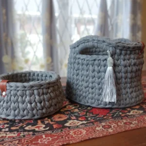Crochet Storage Basket Set