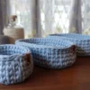 Nested Storage Crochet Baskets