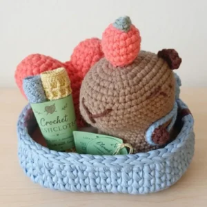 Capybara & Crochet Heart Baby Shower Gift Set