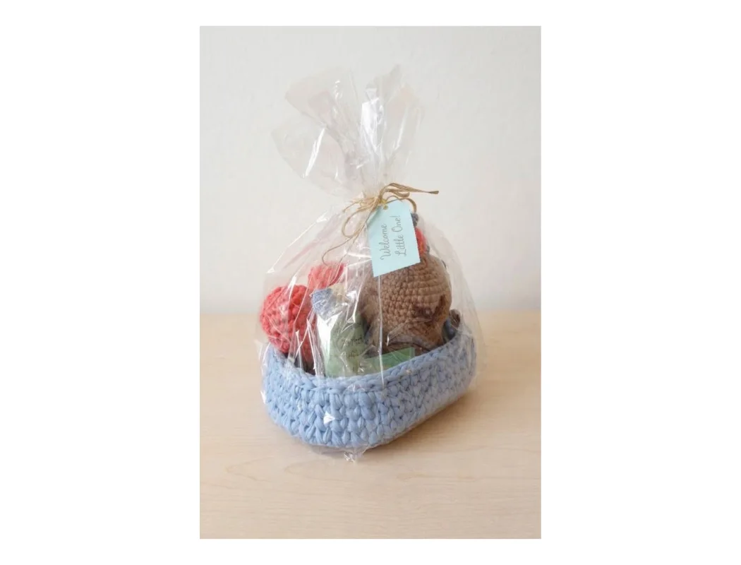 Capybara Baby Shower Gift Set – Handmade Crochet Keepsake