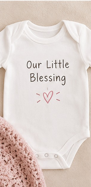“Our Little Blessing” Baby Grow