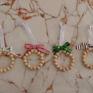 Christmas tree ornament natural wreath